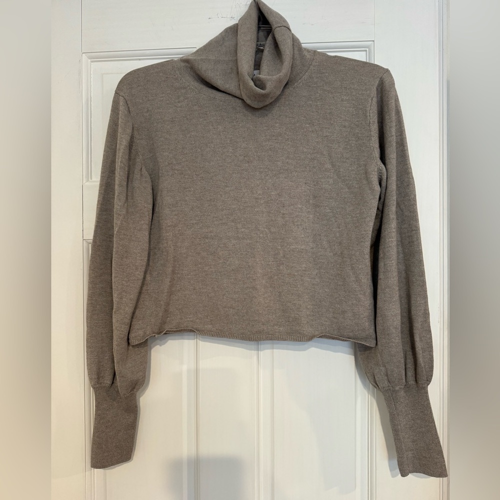 NAADAM Luxury Cashmere–Silk Blend Cowl Neck Cropped Sweater